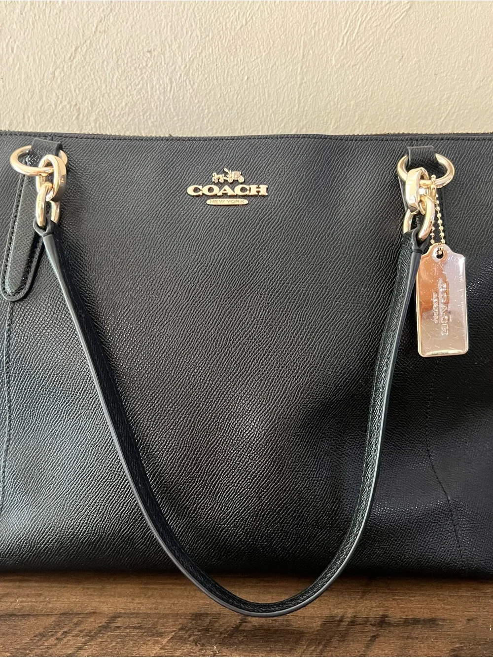 Coach sleek leather